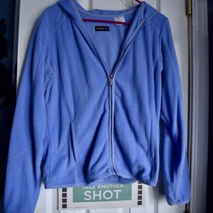 Danskin textures zip up sweatshirt